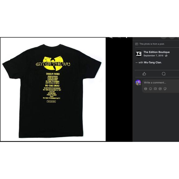 Enter the Wu Tang Track List Killer Bees T Shirt Hip Hop The Edition - Picture 9 of 10